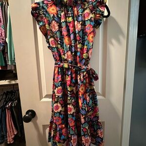 Multicolor floral Ruffled dress